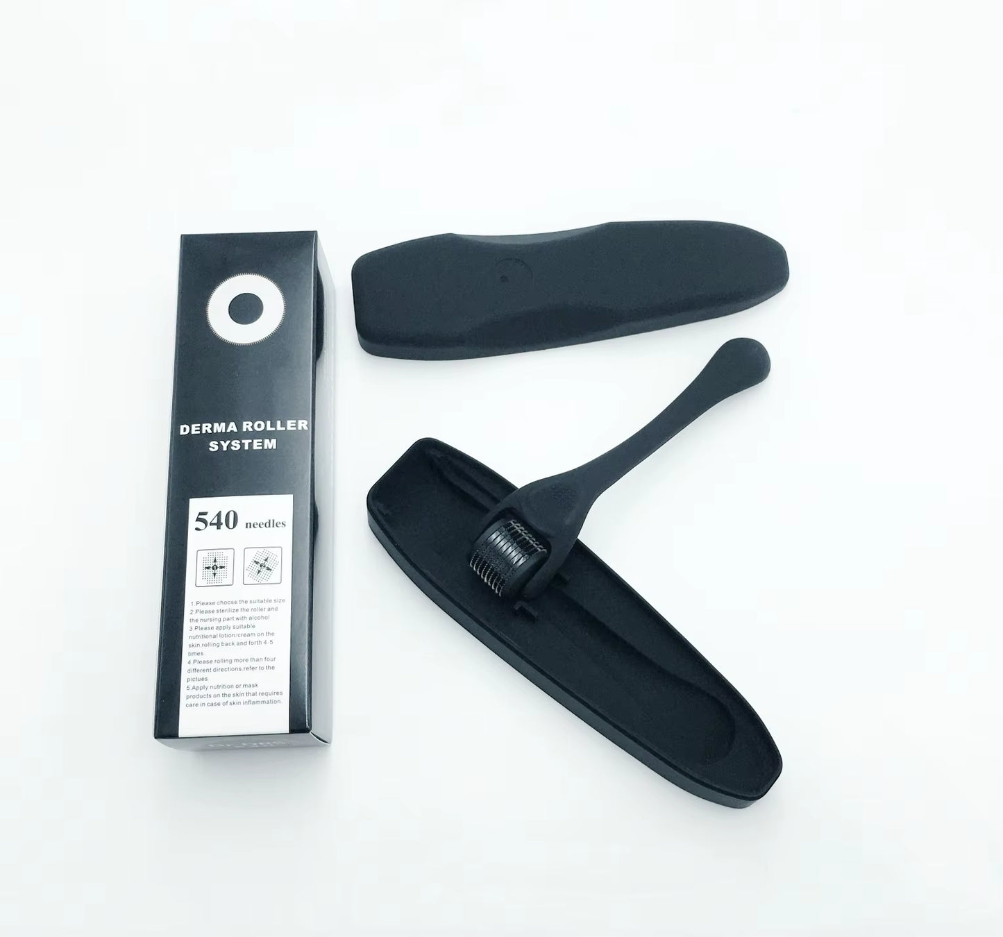 Derma Roller for Skin,Beard & Hair 0.2Mm\0.25Mm\0.3Mm Needle- Micro Face Roll Tool 540 Needles for Facial,Body & Hair Growth