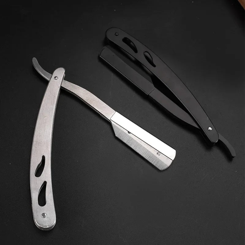 1Pc Straight Razor Edge Stainless Steel Sharp Barber Razor Professional Manual Shaver Shaving Beard Cutter Shaving Tools for Men