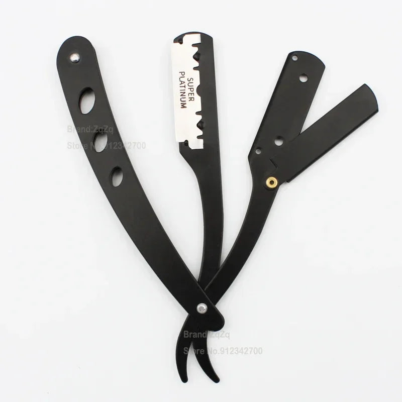10 Shaving Blades or Straight Edge Razor Haircut Beard Eyebrow Shaving Tool Manual Depilation Razor Hairdresser Trimming