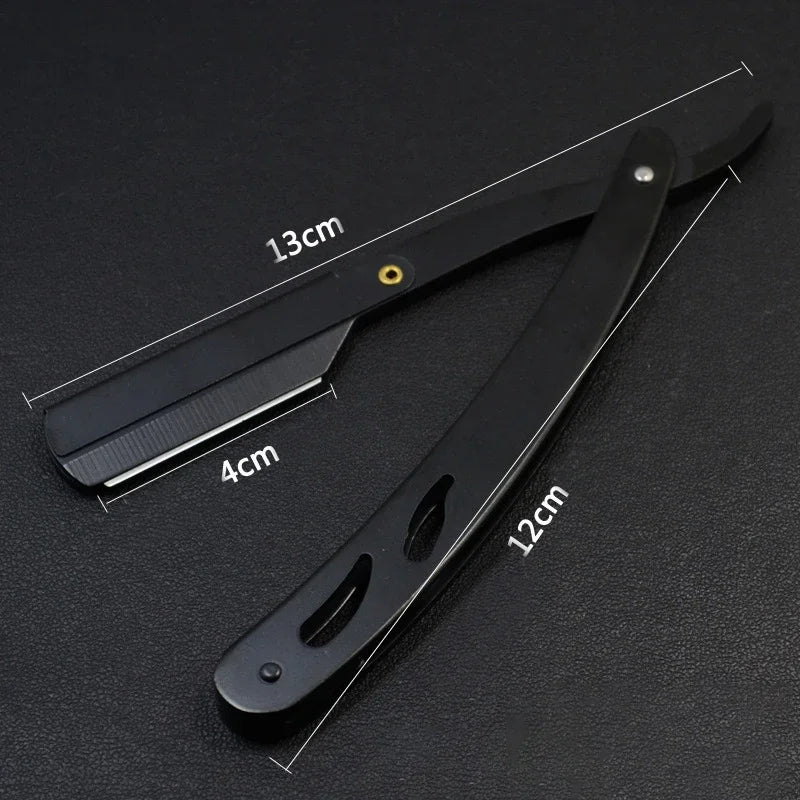 1Pc Straight Razor Edge Stainless Steel Sharp Barber Razor Professional Manual Shaver Shaving Beard Cutter Shaving Tools for Men