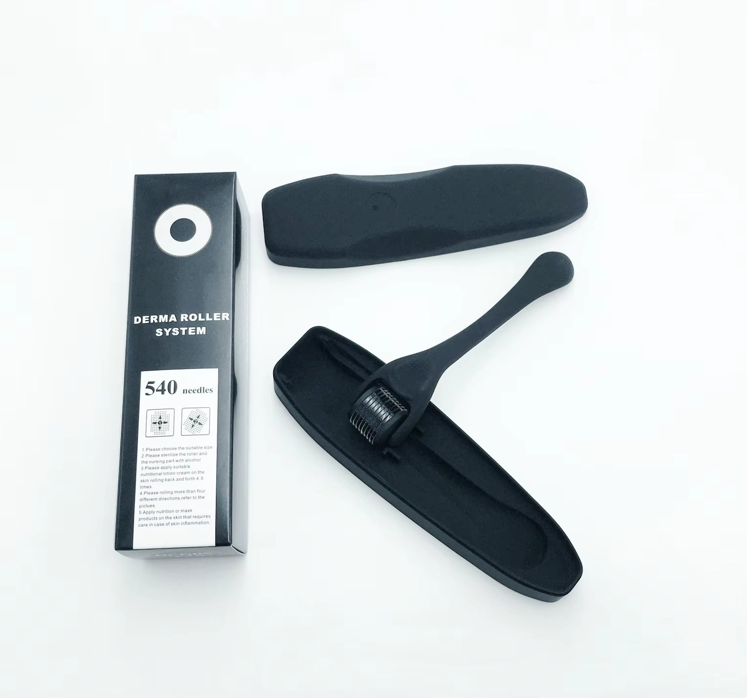 Derma Roller for Skin,Beard & Hair 0.2Mm\0.25Mm\0.3Mm Needle- Micro Face Roll Tool 540 Needles for Facial,Body & Hair Growth