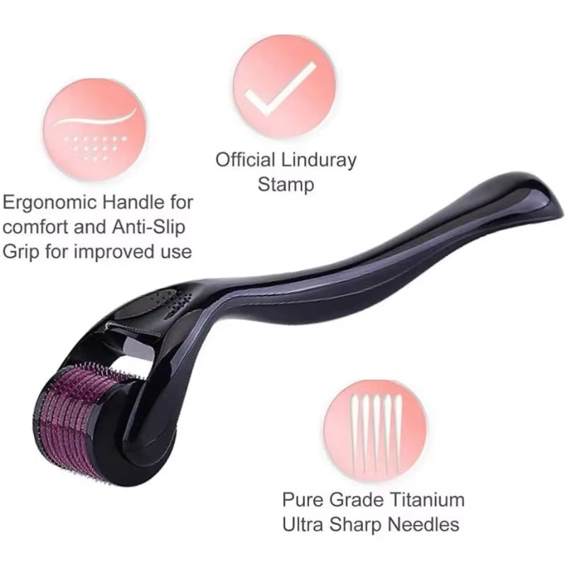 Derma Roller 540 Pins Medical Grade Skin Care Microneedling Face Roller Dermaroller for Skin Rejuvenation and Hair Growth Unisex